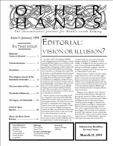 Other Hands Issue 08 was published in January 1995.